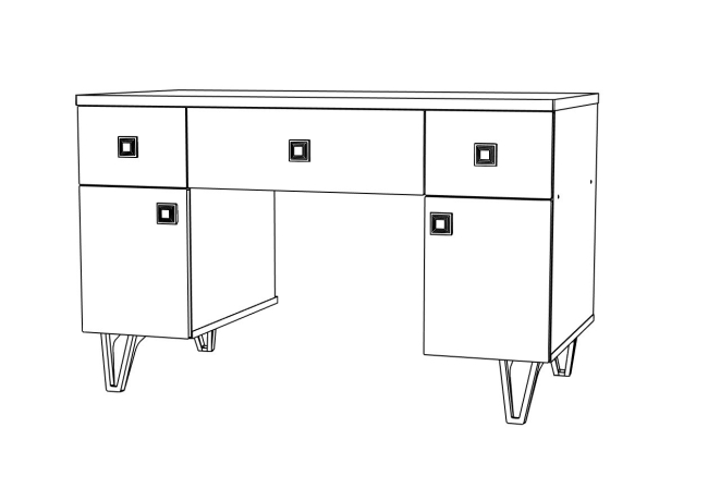 МИРА №18 стол для макияжа