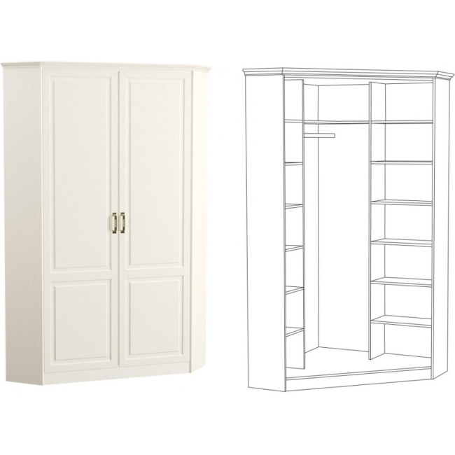 Ливерпуль Шкаф для одежды угловой 13.124, Ограниченно годен