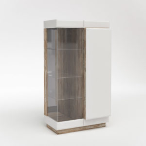 РОКСЕТ Шкаф с витриной П (0554.4), Собран