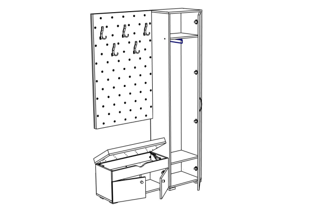  ПРИХОЖАЯ МЛ набор №10 (1300)