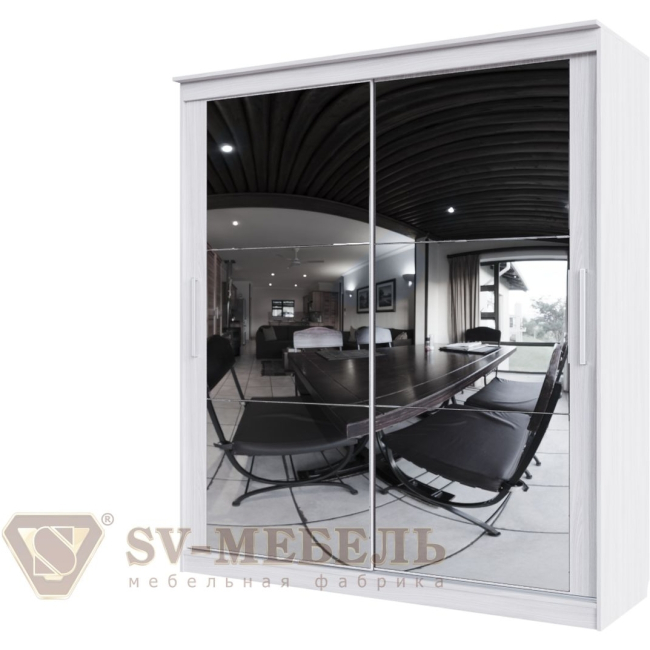 ЗЕРКАЛО (Квадро) на одну створку Шкаф купе №19 (1,7м)