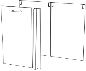 МИРА С1000 угол (фасад) , Собран МИРА С1000 угол (фасад) , Собран
