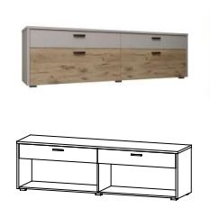 СТОУН Тумба ТВ 2Д2Ш