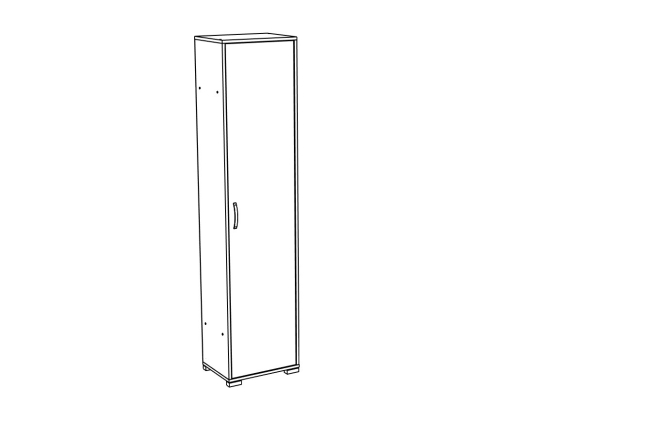 Шкаф МЛ- 2 (500 Прихожие)