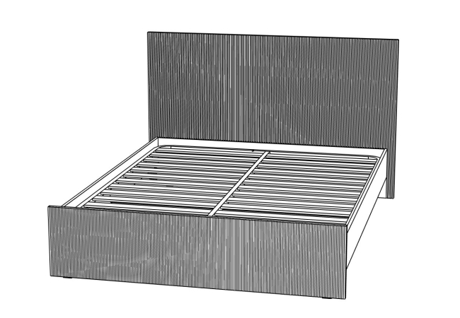 Вельвет № 8 Кровать 1800 (без основание)