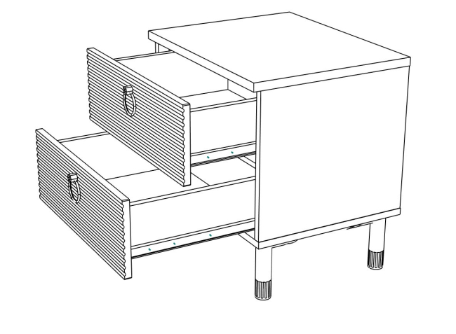 Вельвет № 9 Тумба прикроватная