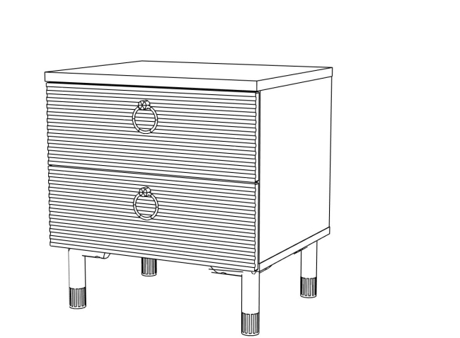 Вельвет № 9 Тумба прикроватная