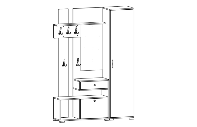 Прихожая МЛ - 2, Собран