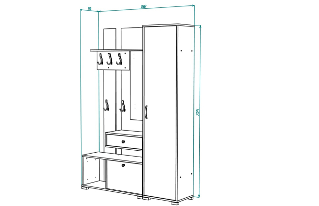 Прихожая МЛ - 2, Собран