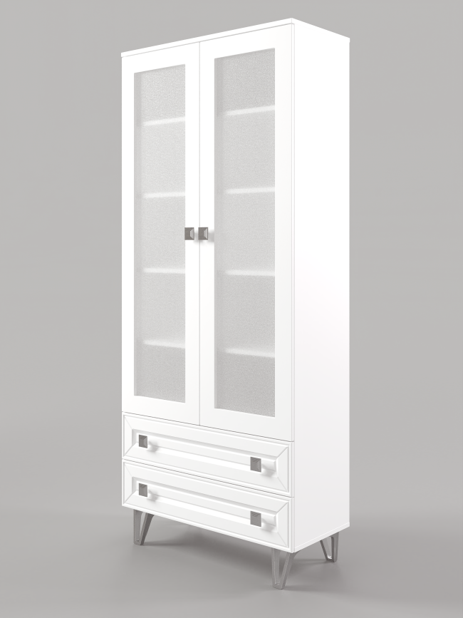 МИРА № 4 шкаф витрина 900, Собран