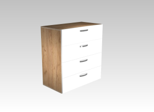 Комод 4 ящ МЛ-1 (модульная система №1 комод), Собран
