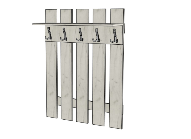 Вешалка № 3 1000*1300*220