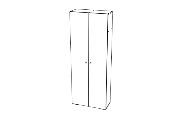 Шкаф МЛ- 3 (800 Прихожие), Собран