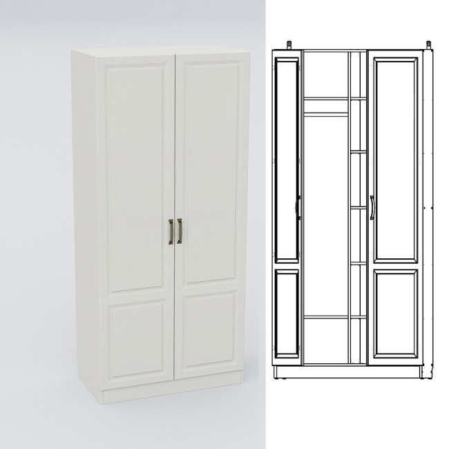 Ливерпуль № 30 Шкаф для одежды комбин, Собран