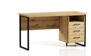 ЛОФТ Стол писменый с тумбой ОП 172 (1400) , Собран ЛОФТ Стол писменый с тумбой ОП 172 (1400) , Собран