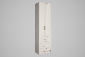 ПРИНЦЕССА 12 Шкаф комби выдв полки (3 ящика), Собран