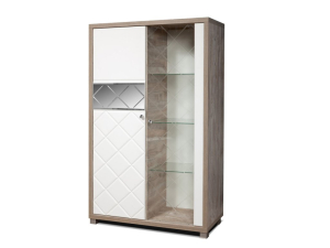 КРИСТАЛ Шкаф с витриной Л  КМК (0650.5), Собран