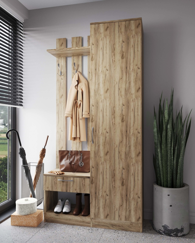 Прихожая МЛ - 8 правая (без зеркала) , Собран